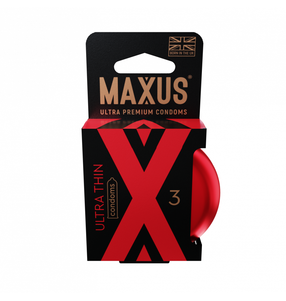 Презервативы MAXUS Ultra Thin №3 с железным кейсом, ультратонкие X-Edition, 3 шт