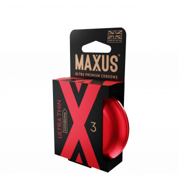 Презервативы MAXUS Ultra Thin №3 с железным кейсом, ультратонкие X-Edition, 3 шт