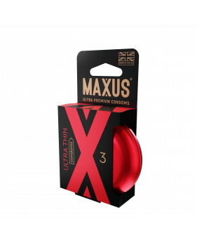 Презервативы MAXUS Ultra Thin №3 с железным кейсом, ультратонкие X-Edition, 3 шт