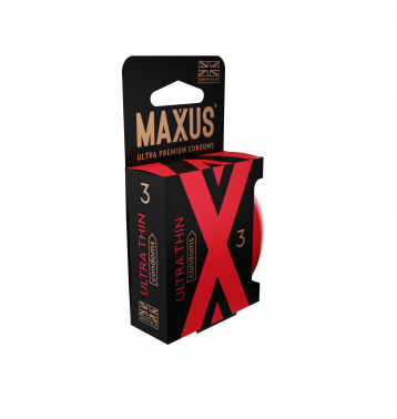 Презервативы MAXUS Ultra Thin №3 с железным кейсом, ультратонкие X-Edition, 3 шт