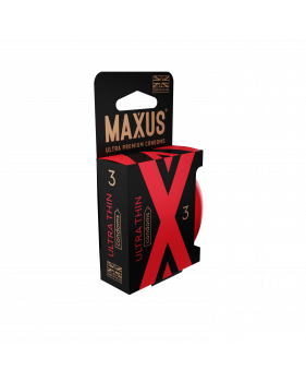 Презервативы MAXUS Ultra Thin №3 с железным кейсом, ультратонкие X-Edition, 3 шт