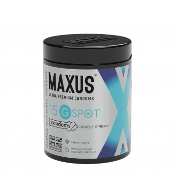 Презервативы MAXUS G spot, двойная спираль, 15 шт