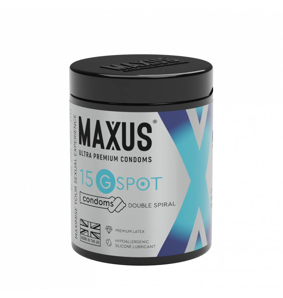 Презервативы MAXUS G spot, двойная спираль, 15 шт