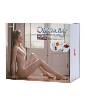 Olivia say, мастурбатор с вибрацией полуторс вагина и анус