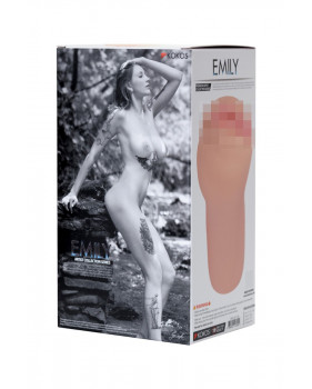 EMILY мастурбатор вагина с богатым насыщенным рельефом и двойным слоем Hand Sleeve Artist Collection Series