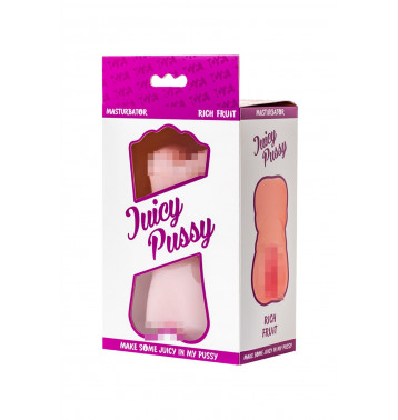 МАСТУРБАТОР РЕАЛИСТИЧНЫЙ TOYFA JUICY PUSSY RICH FRUIT, ВАГИНА И АНУС, SOFTSKIN, ТЕЛЕСНЫЙ