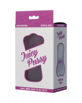 МАСТУРБАТОР РЕАЛИСТИЧНЫЙ TOYFA JUICY PUSSY CRYSTAL ROSE, TPE, 14 СМ