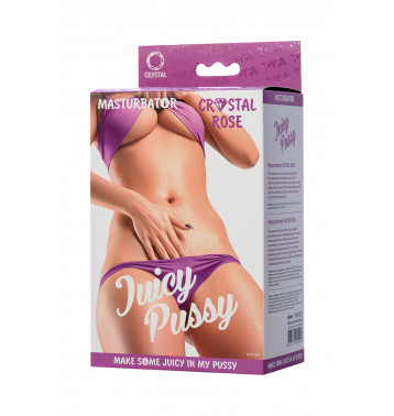 МАСТУРБАТОР РЕАЛИСТИЧНЫЙ TOYFA JUICY PUSSY CRYSTAL ROSE, TPE, 14 СМ