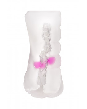 МАСТУРБАТОР РЕАЛИСТИЧНЫЙ TOYFA JUICY PUSSY CRYSTAL ROSE, TPE, 14 СМ