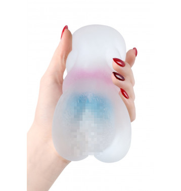 МАСТУРБАТОР РЕАЛИСТИЧНЫЙ TOYFA JUICY PUSSY CRYSTAL WAVE, TPE, 13,5 СМ