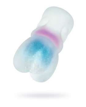 МАСТУРБАТОР РЕАЛИСТИЧНЫЙ TOYFA JUICY PUSSY CRYSTAL WAVE, TPE, 13,5 СМ