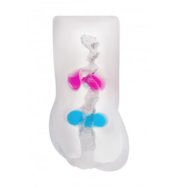 МАСТУРБАТОР РЕАЛИСТИЧНЫЙ TOYFA JUICY PUSSY CRYSTAL WAVE, TPE, 13,5 СМ