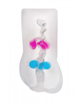 МАСТУРБАТОР РЕАЛИСТИЧНЫЙ TOYFA JUICY PUSSY CRYSTAL WAVE, TPE, 13,5 СМ