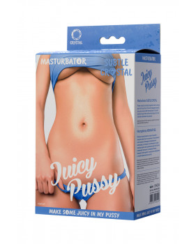 МАСТУРБАТОР РЕАЛИСТИЧНЫЙ TOYFA JUICY PUSSY SUBTLE CRYSTAL, TPE, 14,5 СМ