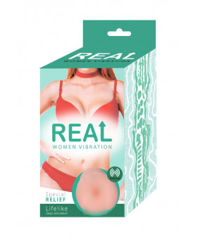 Реалистичный односторонний мастурбатор Real Women Vibration с вибрацией 1020