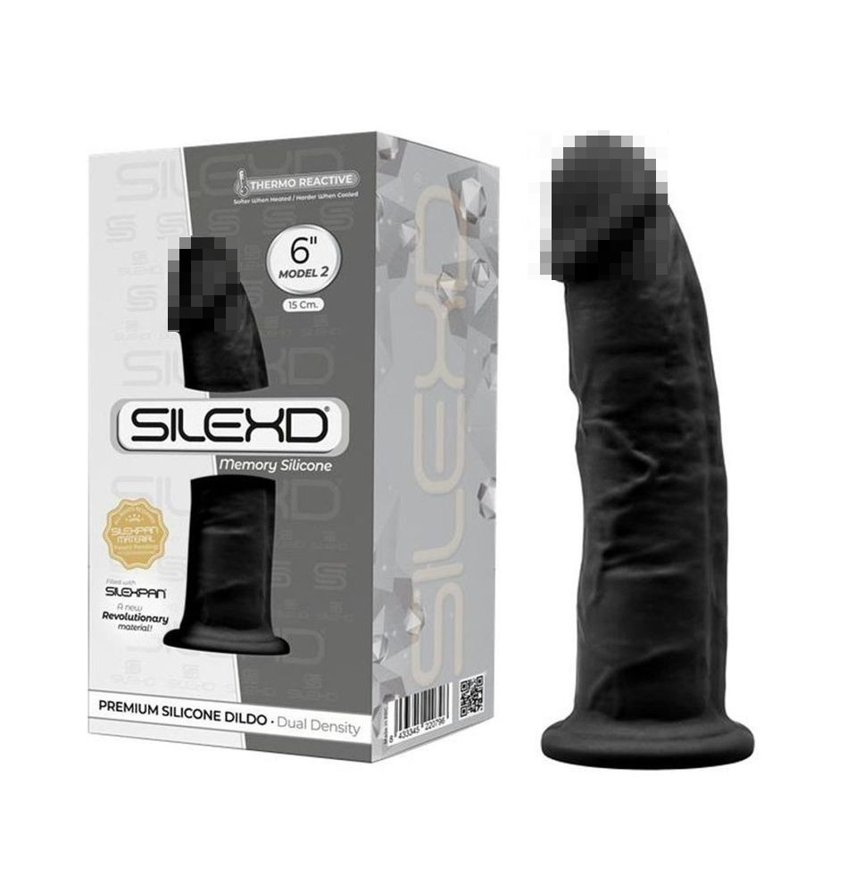 Фаллоимитатор SILEXD Model 2, черный, 6"