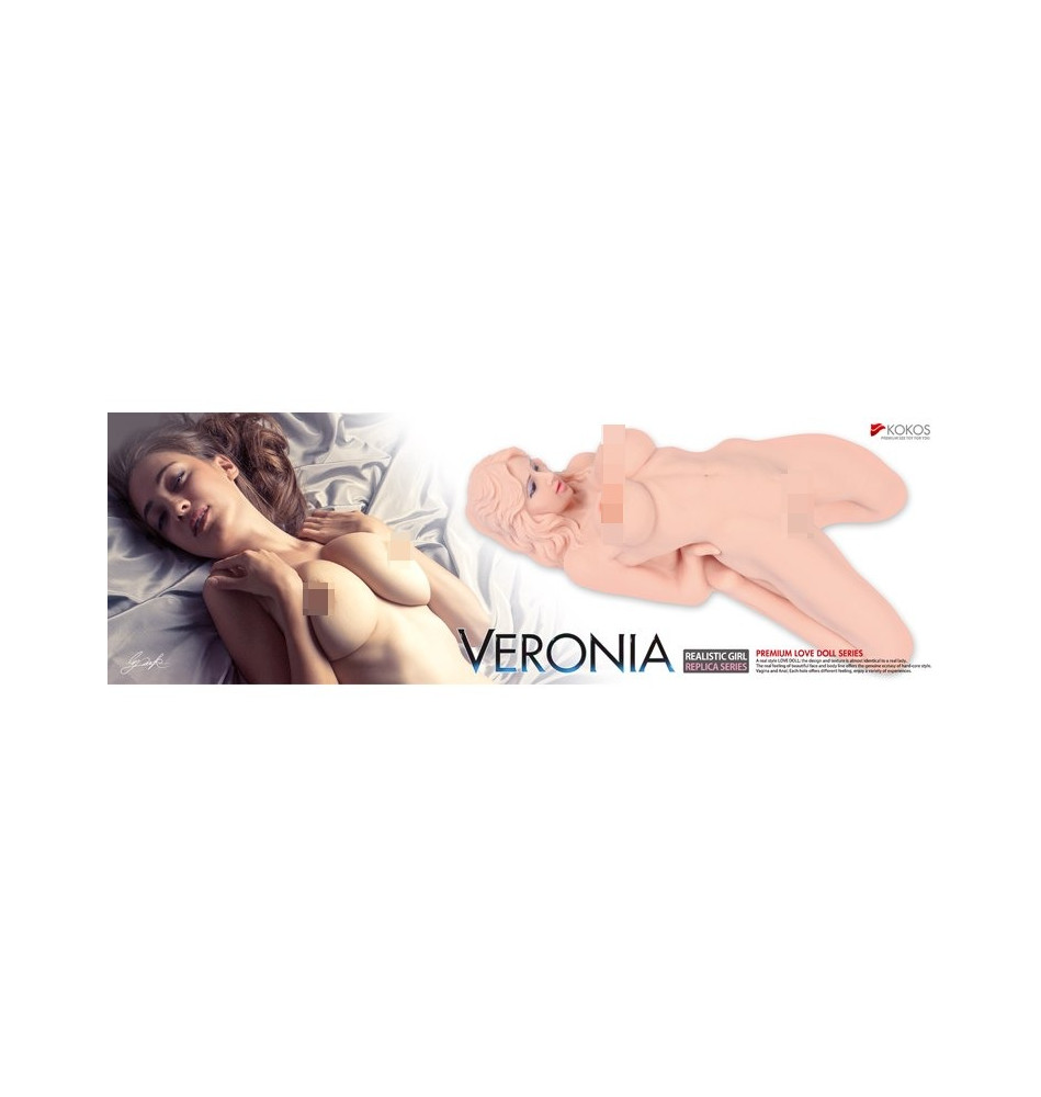 VERONIA, мастурбатор кукла вагина + анус без вибрации c двойным слоем материала