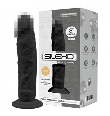Фаллоимитатор SILEXD Model 2, черный, 8"