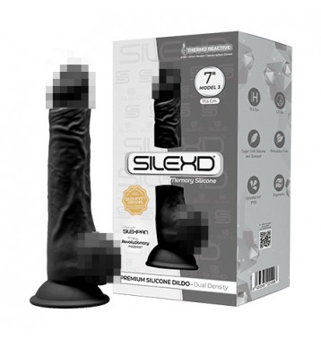 Фаллоимитатор SILEXD Model 3, черный, 7"