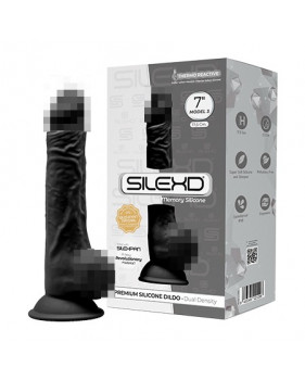 Фаллоимитатор SILEXD Model 3, черный, 7"