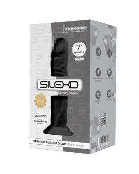 Фаллоимитатор SILEXD Model 4, черный, 7"