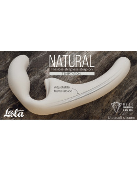 ГНУЩИЙСЯ БЕЗРЕМНЕВОЙ СТРАПОН NATURAL TEMPTATION BIEGE 5011-01LOLA