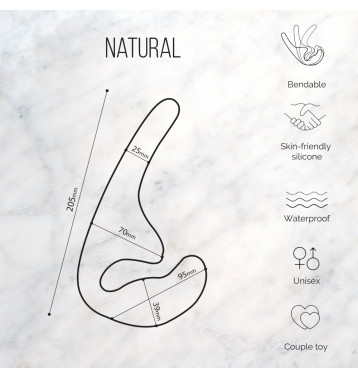 БЕЗРЕМНЕВОЙ АНАЛЬНЫЙ СТРАПОН NATURAL SEDUCTION BLACK