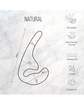БЕЗРЕМНЕВОЙ АНАЛЬНЫЙ СТРАПОН NATURAL SEDUCTION BLACK