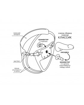 Фаллоимитатор неоскин с поясом "Harness" (MEDICAL TECHNOLOGY) 033803