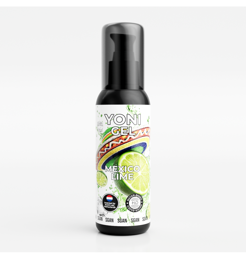 Лубрикант для орального секса SGAN YONI GEL со вкусом мексиканского лайма, 100 мл