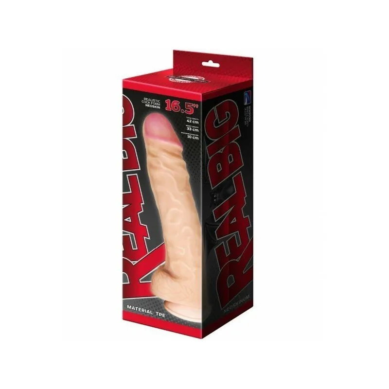 Фаллоимитатор неоскин - СУПЕРГИГАНТ с присоской в коробке 958303