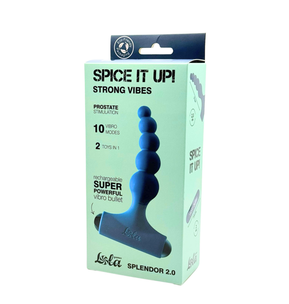 Анальная пробка с перезаряжаемой вибропулей Spice it Up Splendor