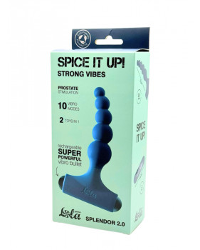 Анальная пробка с перезаряжаемой вибропулей Spice it Up Splendor