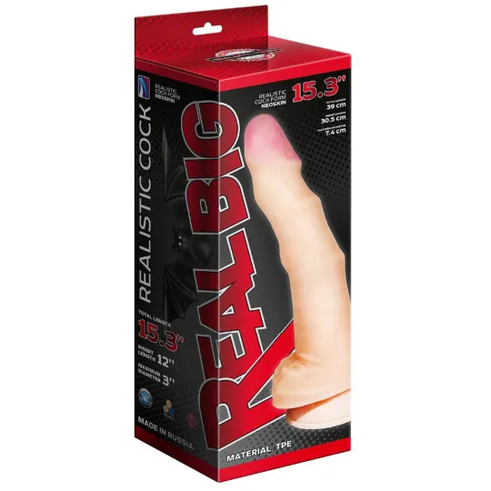 Фаллоимитатор неоскин - СУПЕРГИГАНТ с присоской в коробке 957803