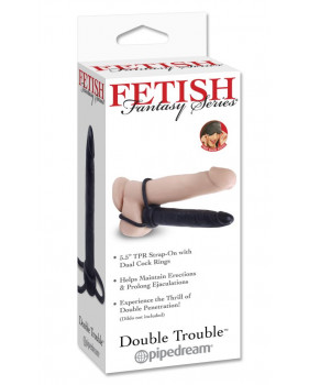 Насадка на фаллос для двойного проникновения Fetish Fantasy Series Double Trouble