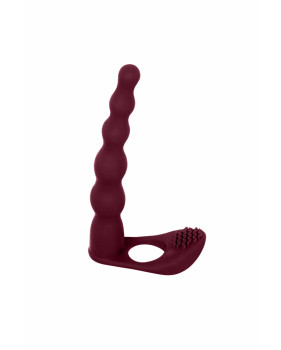 Вибронасадка для Двойного Проникновения Pure Passion Farnell Wine Red 1203-02lola