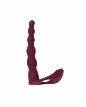 Вибронасадка для Двойного Проникновения Pure Passion Farnell Wine Red 1203-02lola