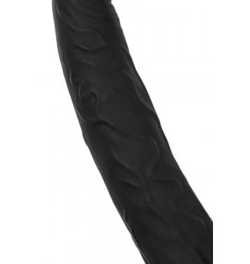 Насадка на пенис для двойного проникновения Black&Red by TOYFA , силикон, чёрный, 16,5 см