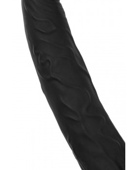 Насадка на пенис для двойного проникновения Black&Red by TOYFA , силикон, чёрный, 16,5 см