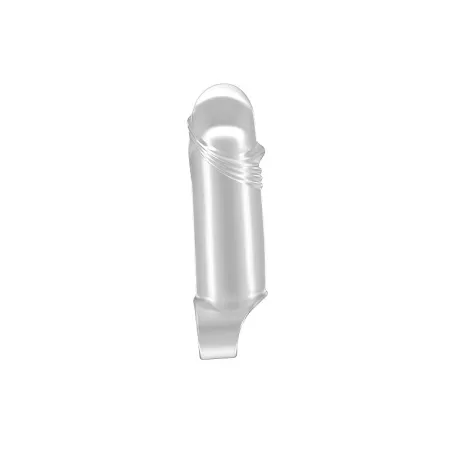 Увеличивающая насадка закрытого типа с кольцом для фиксации на мошонке No.35 - Stretchy Thick Penis