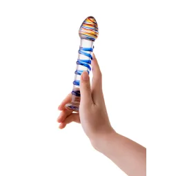 НЕРЕАЛИСТИЧНЫЙ ФАЛЛОИМИТАТОР SEXUS GLASS, СТЕКЛО, ПРОЗРАЧНЫЙ, 18 СМ