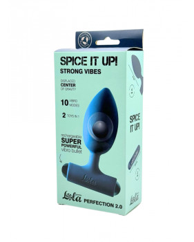 Анальная пробка с перезаряжаемой вибропулей Spice it Up Perfection