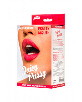 МАСТУРБАТОР РЕАЛИСТИЧНЫЙ TOYFA JUICY PUSSY PRETTY MOUTH, РОТ И ВАГИНА, SOFTSKIN, ТЕЛЕСНЫЙ,17 СМ