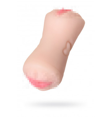 МАСТУРБАТОР РЕАЛИСТИЧНЫЙ TOYFA JUICY PUSSY PRETTY MOUTH, РОТ И ВАГИНА, SOFTSKIN, ТЕЛЕСНЫЙ,17 СМ