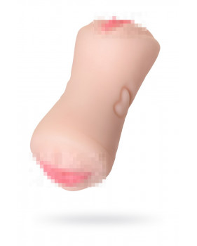 МАСТУРБАТОР РЕАЛИСТИЧНЫЙ TOYFA JUICY PUSSY PRETTY MOUTH, РОТ И ВАГИНА, SOFTSKIN, ТЕЛЕСНЫЙ,17 СМ