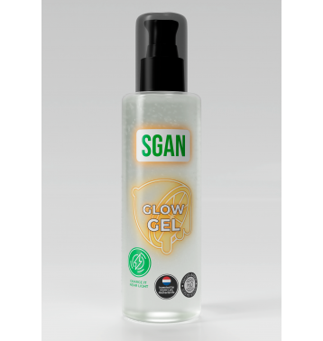 Интимный гель на водной основе SGAN GLOW GEL с эффектом свечения, 110 мл