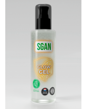 Интимный гель на водной основе SGAN GLOW GEL с эффектом свечения, 110 мл