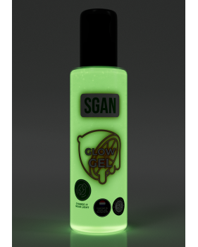 Интимный гель на водной основе SGAN GLOW GEL с эффектом свечения, 110 мл