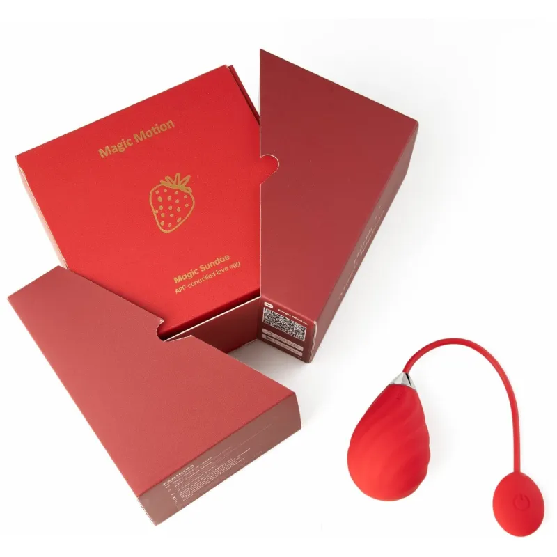 MAGIC Виброяйцо SUNDAE красное