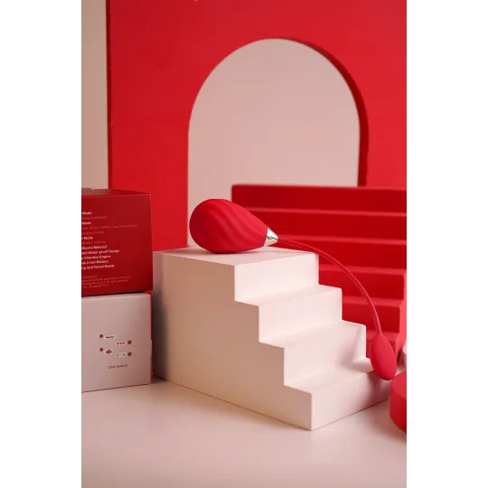 MAGIC Виброяйцо SUNDAE красное